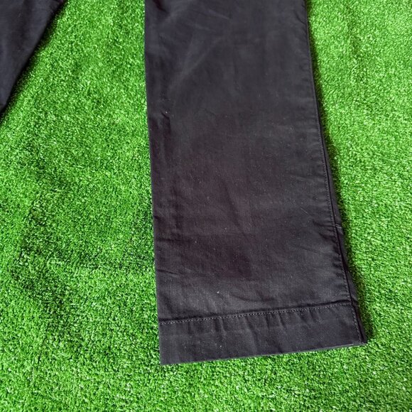 GAP Khaki Flat Front Straight Leg Skinny Stretch Chino Black Khaki Pants Size 36 - Picture 11 of 13